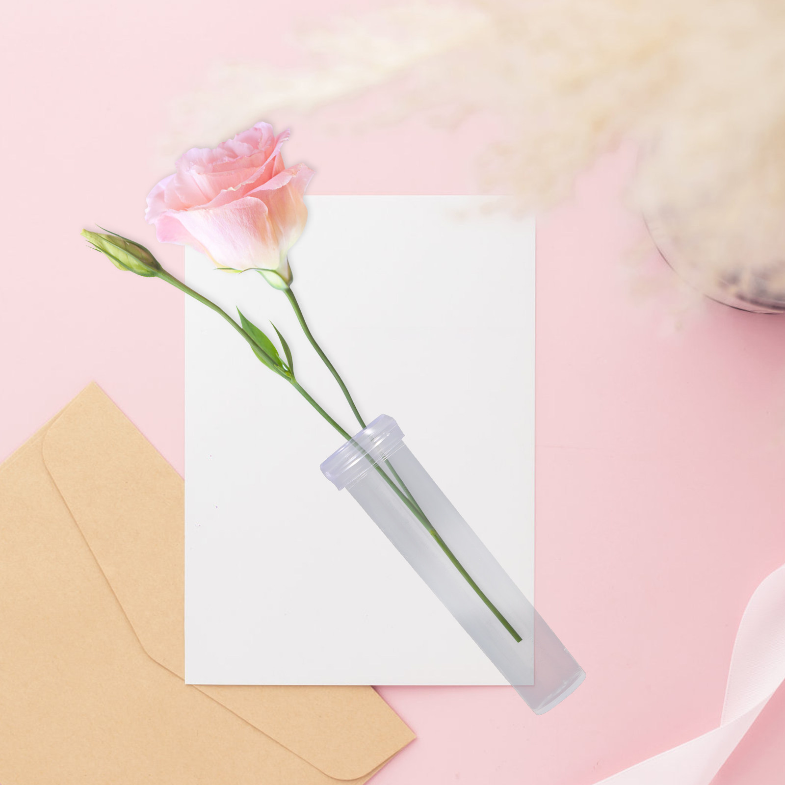 Florist Flower Supply - 100Pcs Nutrition Flower Tube Premium Plastic
