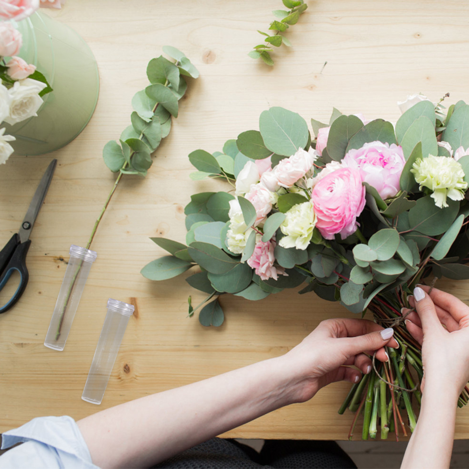 Florist Flower Supply - 50Pcs Floral Water Tube Eco Friendly
