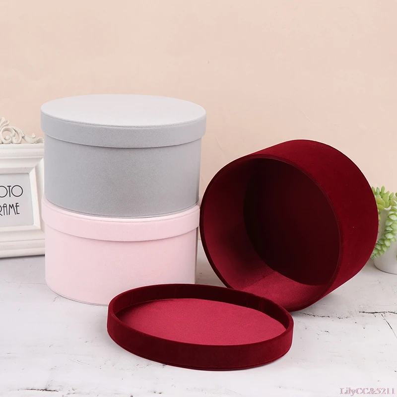 Velvet Round Flowers Box, Flow - Florist Flower Supply review and price