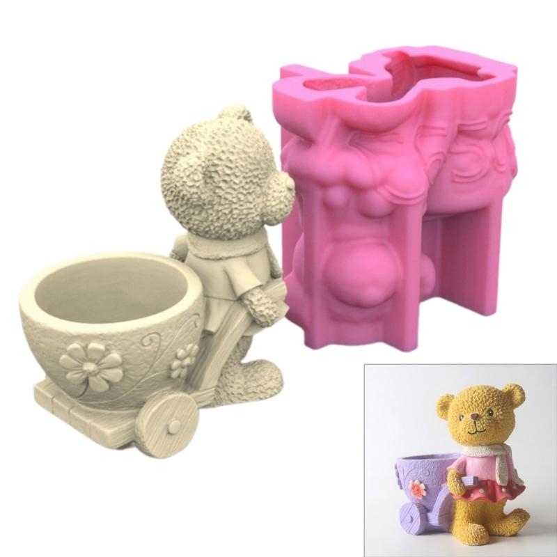 Lovely Bear Gypsum Silicone Mo - Florist Supply Vases review and price