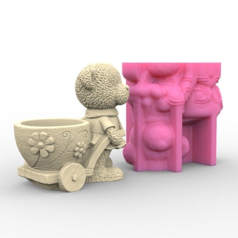 Lovely Bear Gypsum Silicone Mo - Florist Supply Vases review and price