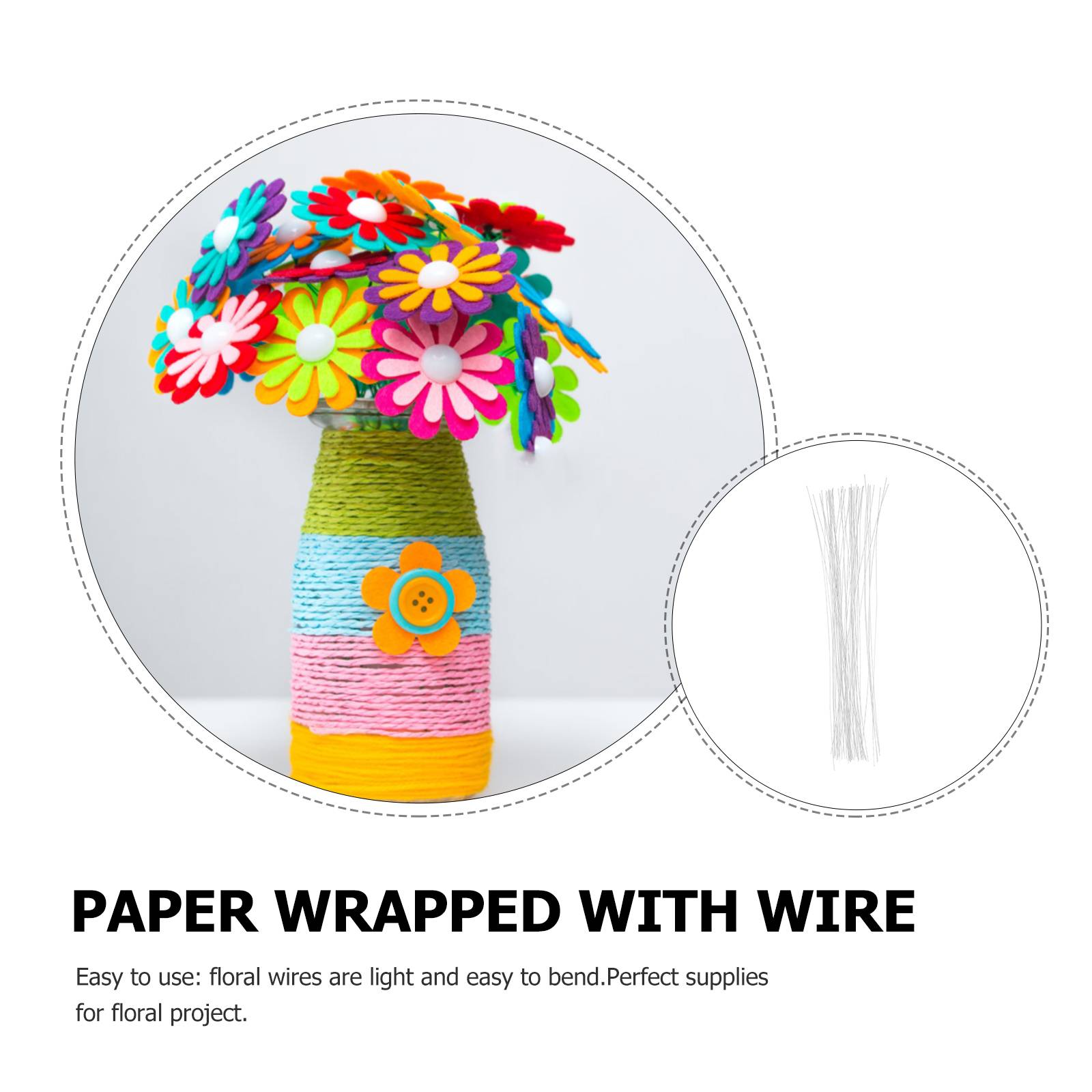 50pcs Paper Covered Iron Flora - Florist Supply Bulk review and price